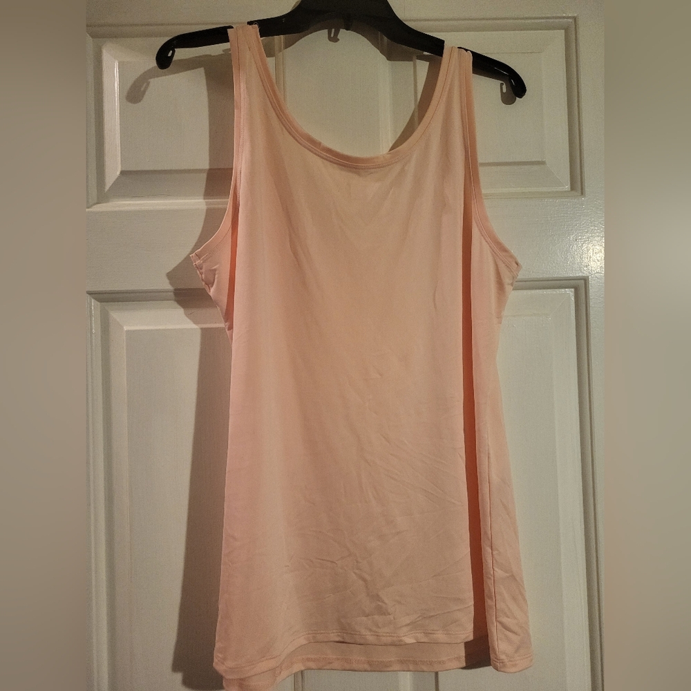 Women's light pink 1X tank by Roz & Ali